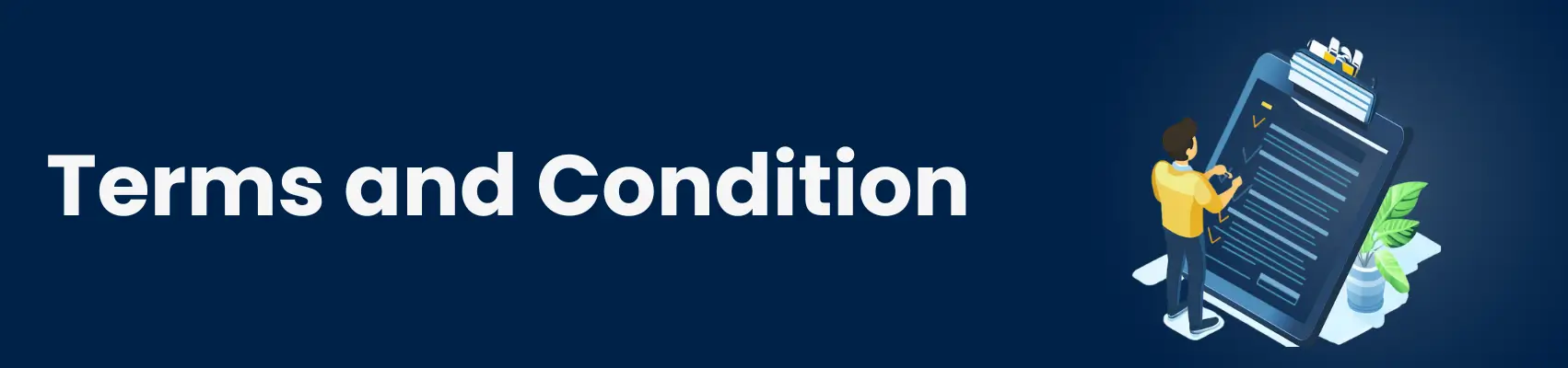 terms and condition banner